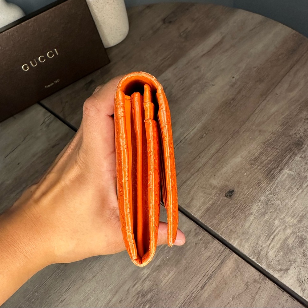 Gucci Guccissima Long Wallet - orange - Picture 12 of 13